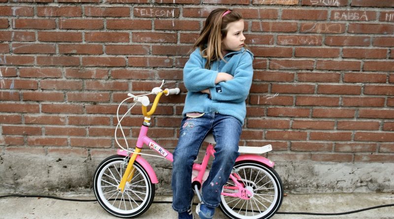 Little Girl Bicycle Boredom Child  - mfacchinetti / Pixabay